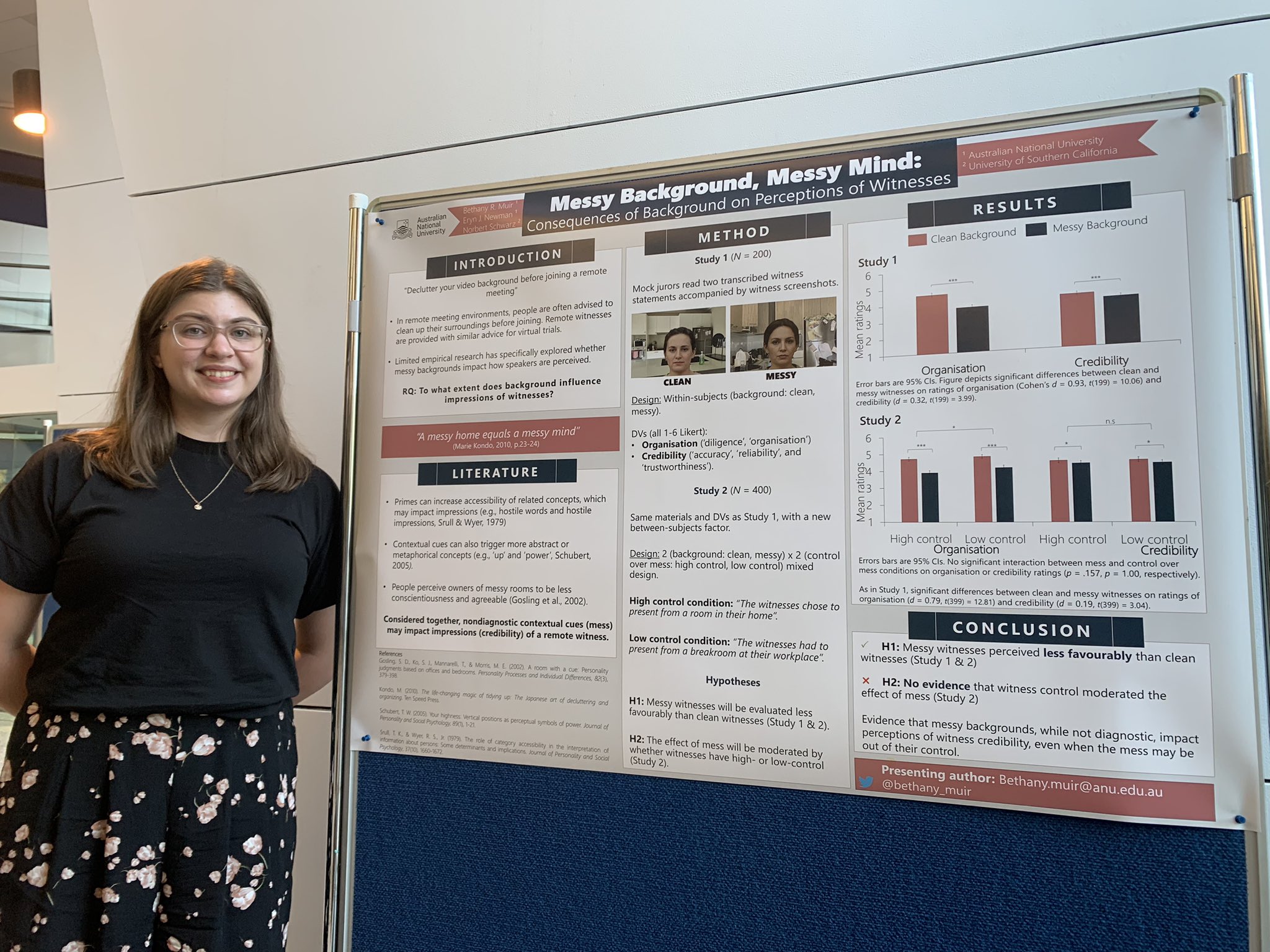 Bethany Muir, ANU, criminal justice system, bias, virtual background, court, witness, clutter, mess, perception, psychology Bethany Muir, ANU, criminal justice system, bias, virtual background, court, witness, clutter, mess, perception, psychology