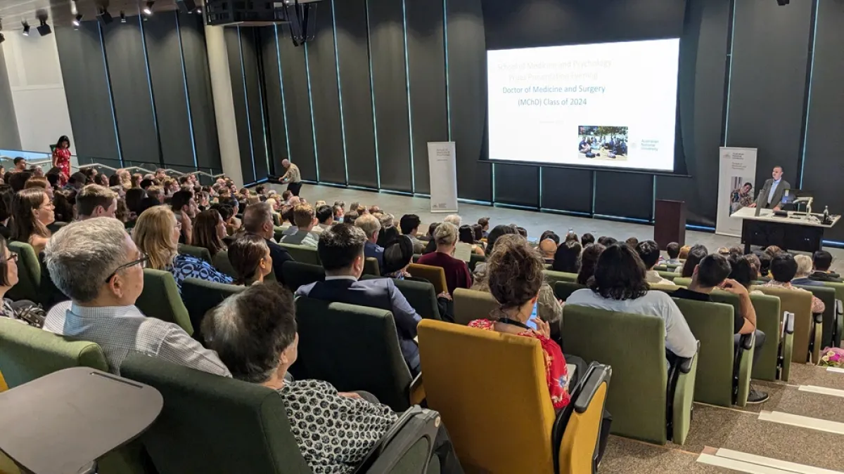 Graduating medical students (Class of 2024), and their families, attended the MChD prizes event