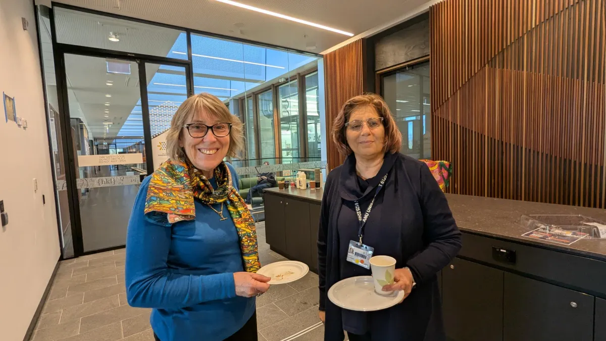 Helen Wozniak and Rafat Hussain