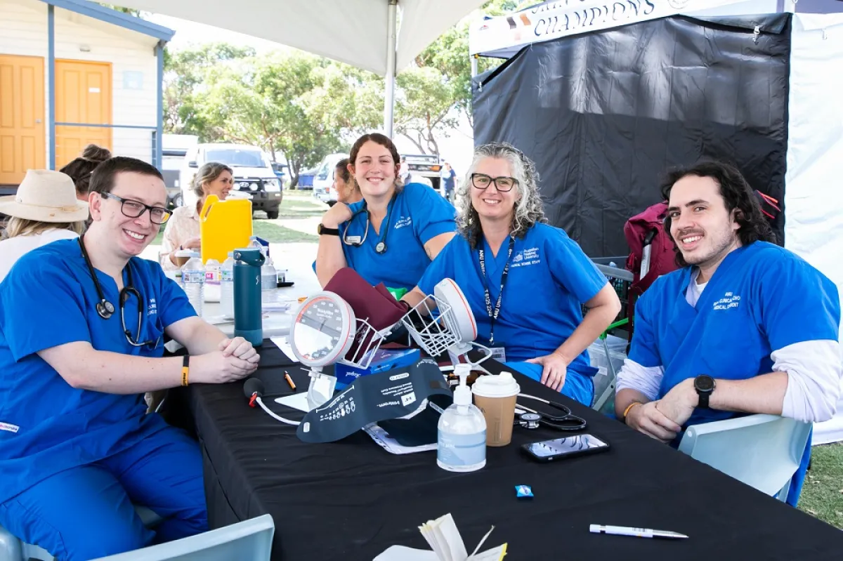 ANU, Rural Clinical School, RCS, Pambula, health checks, melanoma awareness day, Bega, Erika Jaensch, Lachlan Campbell, Lillian Nelson, Jordan Lo Pilato, Deborah Ferguson