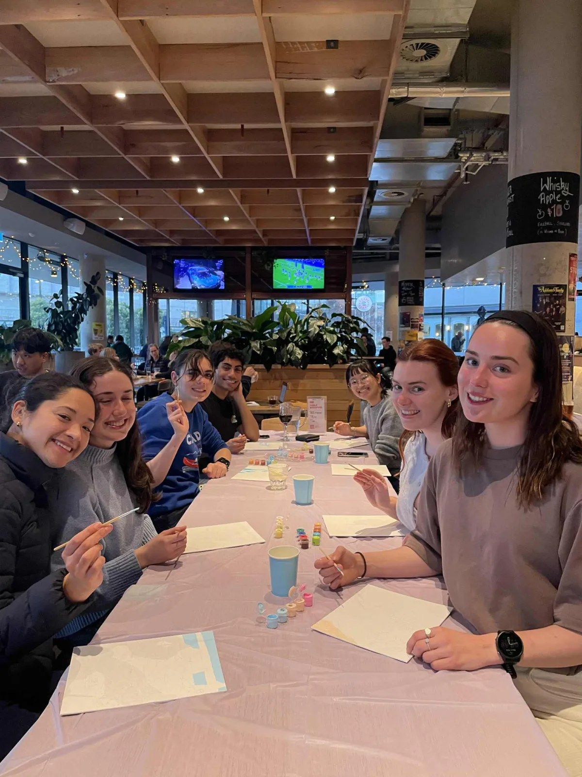 Paint and Sip at Bager &amp; Co, Blue week at ANU