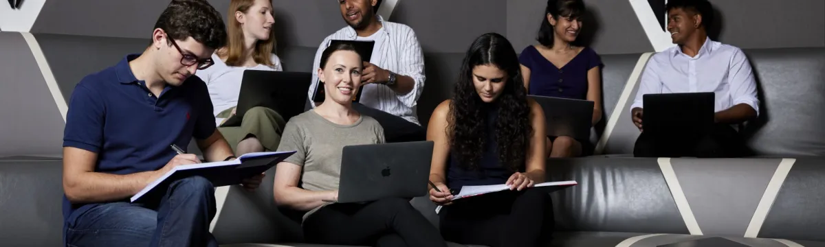 Students gathered studying 2022