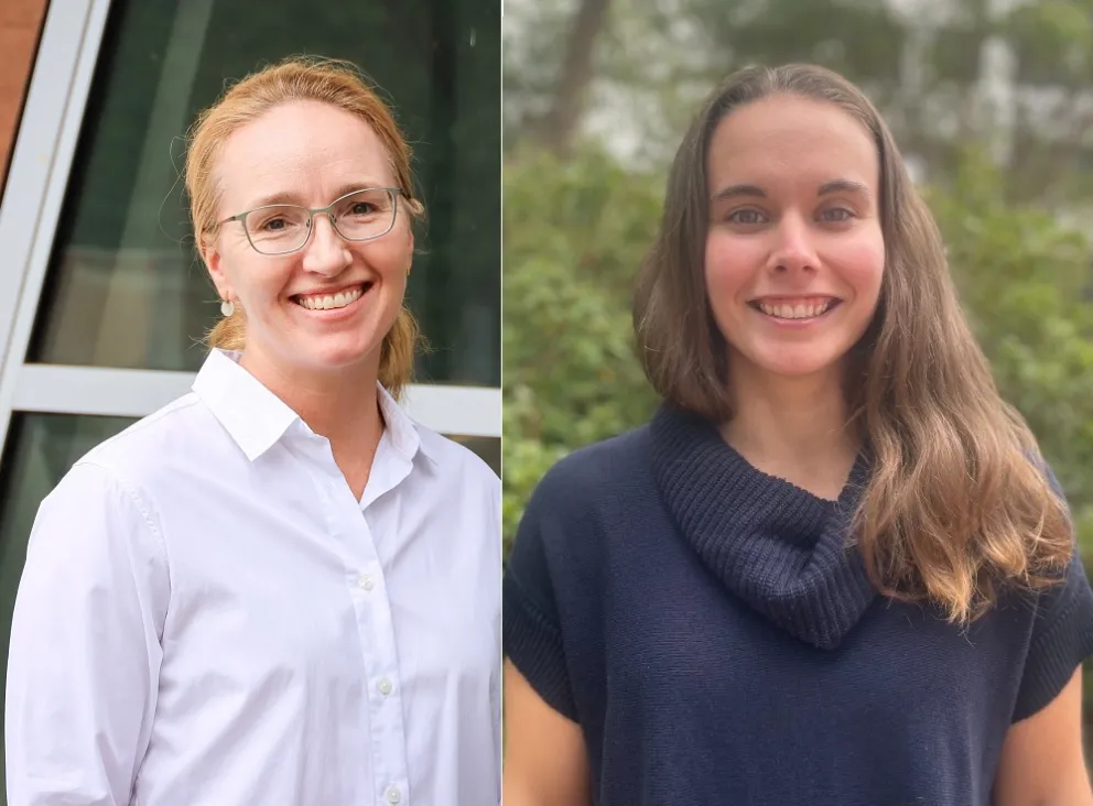 Professor Carolyn Hendricks and Ruby Olsson