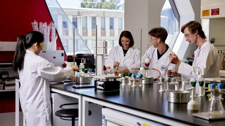 Students in a lab