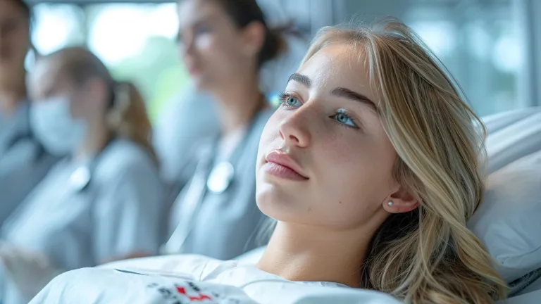 Medical training simulation experience patient role